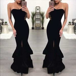 Black Velvet Gown